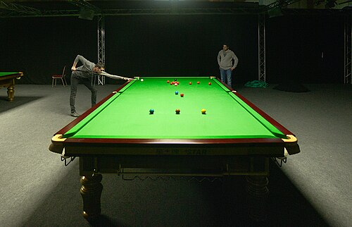 Imagen de Mark Selby entrenando